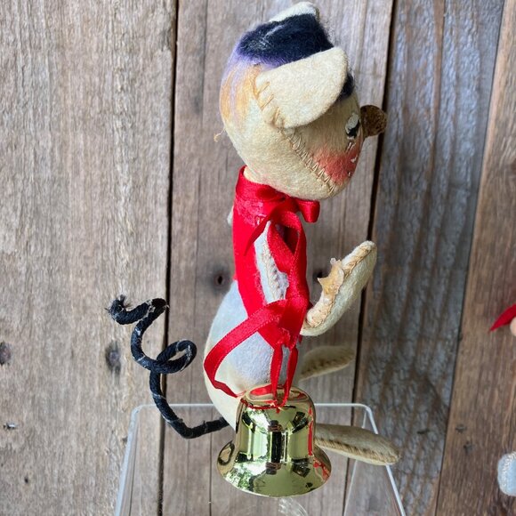 Annalee Brown and Gray Christmas Mouse Set - Picture 4 of 12